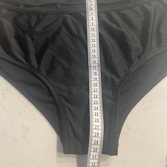 Sexy Black Bikini High Waisted Bottoms - Picture 5 of 7